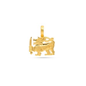 22kt Gold Lion Pendant