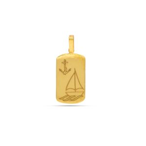 22kt Gold Sail Away Pendant