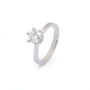 18KT White Gold Ring with Lab Grown Diamond